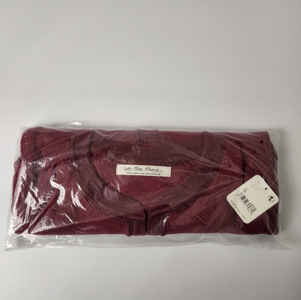 NWT Free People Mikah Layering Cuff Wine Combo Size S - Picture 5 of 5